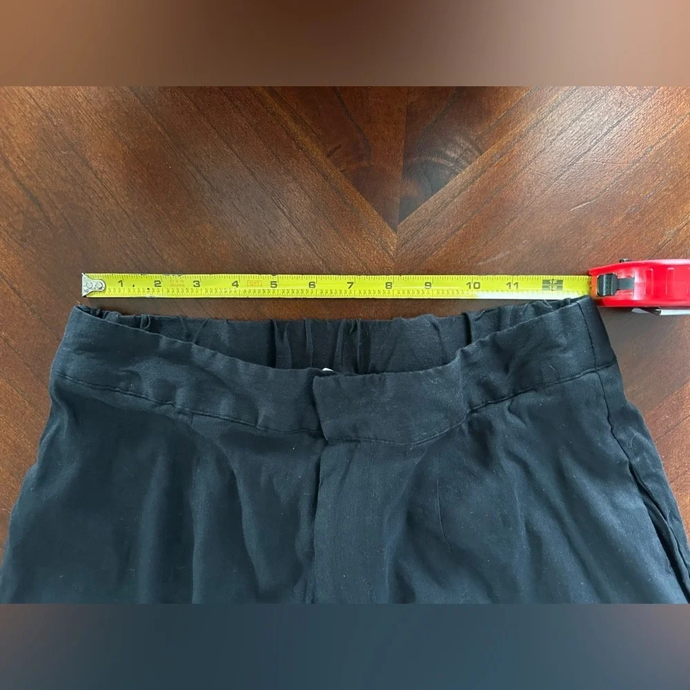 GIANNI BINI women's black pants with elastic at the back size 8 - Picture 7 of 9